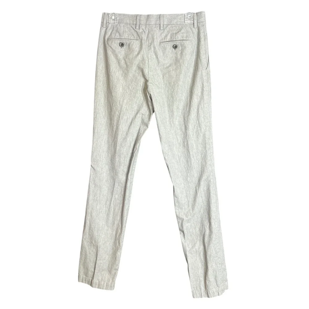 Banana Republic Mens Size 28x32 Kentfield Chino Pants Slim Fit Heather Gray Work
